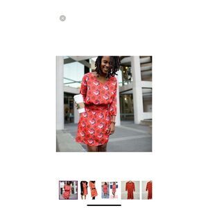 Rare! EUC Betabrand Coral Poppy Sneaker Dress XXL $45